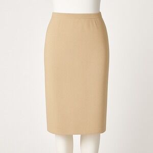 $395 Etro Milano Knit‎ Pencil Skirt Italy Beige Tan S 4 Preppy Twee Coquette